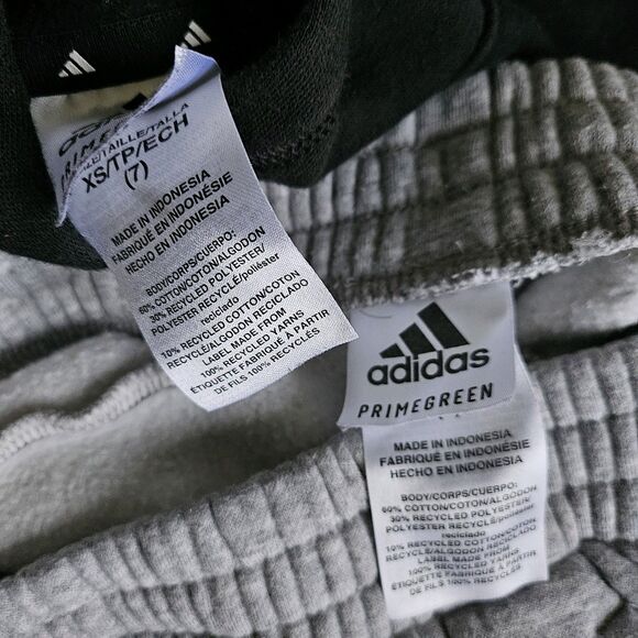 Adidas Black and Grey Hoodie & Jogger Set – Size XS (7 Years) - Picture 6 of 8